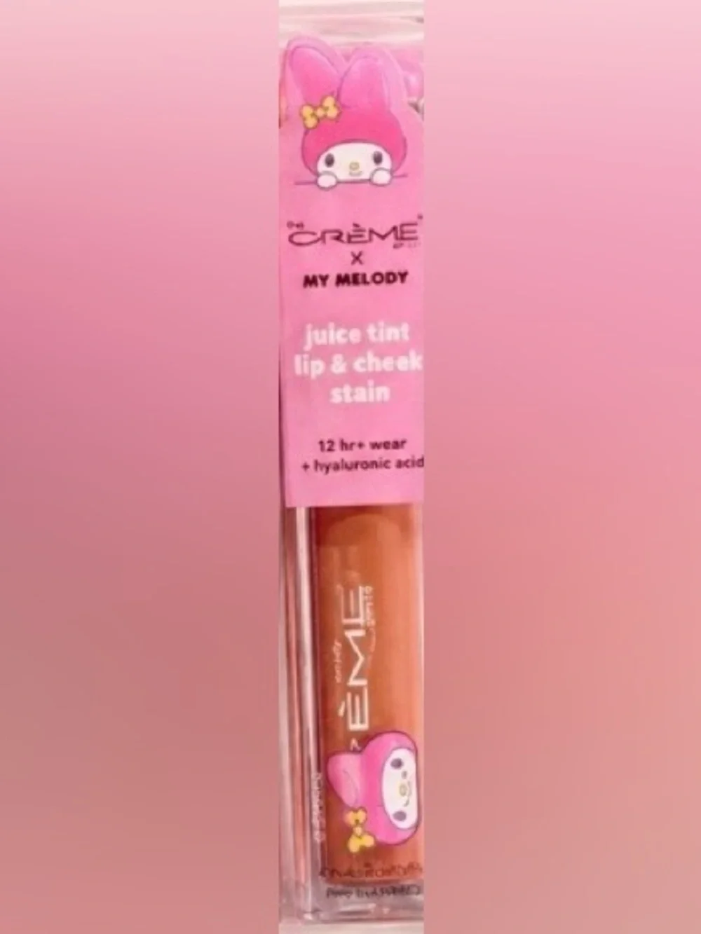 The Crème x My Melody Juice Tint Lip & Cheek Stain - Brown Pink New
